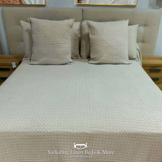 Stonewashed Waffle 100 % Cotton Bedspreads Stone