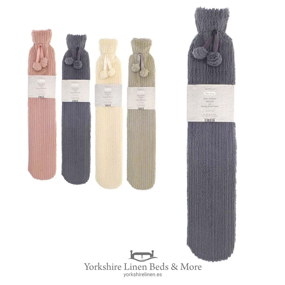 Super Soft , Jacquard Stripe Long Water Hot Water Bottles