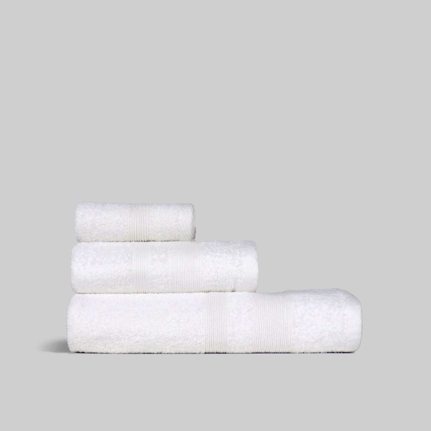 Cotton Caress 400 GSM 100% Cotton Towels, White- Washable at 60 Degrees