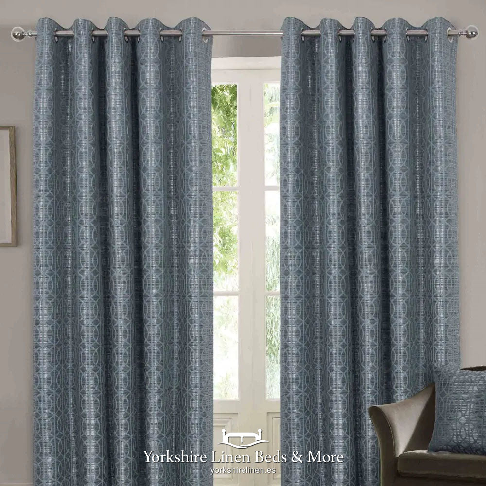 Toscana Luxury Lined Ring Top Curtains, Duck Egg - Curtains & Voiles - Yorkshire Linen Beds & More