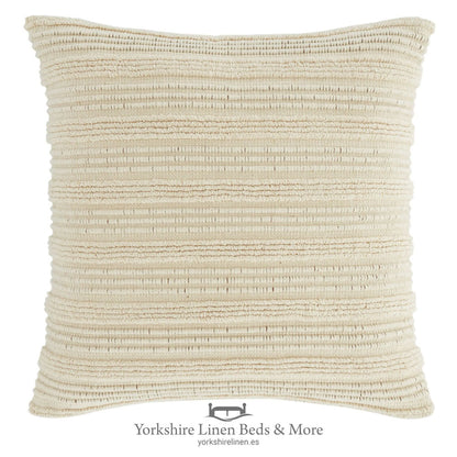 Tufted Stripe Cushions, Natural - Cushions & Cushion Covers - Yorkshire Linen Beds & More