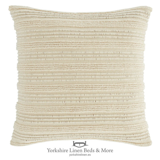 Tufted Stripe Cushions, Natural - Cushions & Cushion Covers - Yorkshire Linen Beds & More