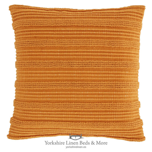 Tufted Stripe Cushions, Terracotta - Cushions & Cushion Covers - Yorkshire Linen Beds & More