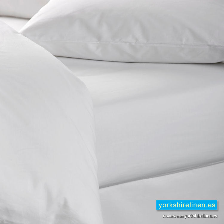 White 100% Cotton Fitted Sheet
