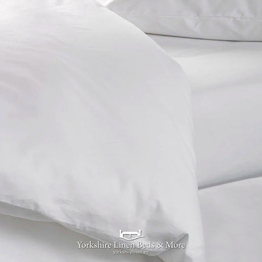 White 100% Cotton Duvet Cover - Yorkshire Linen Beds & More, Mijas, Costa del Sol, Spain