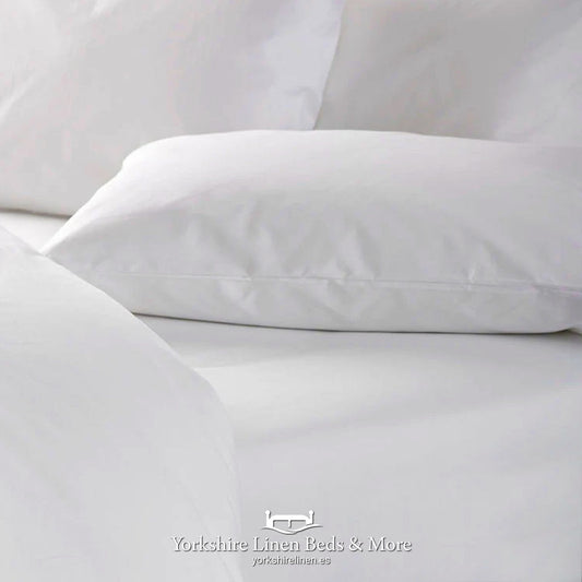 White 100% Cotton Pillowcase - Yorkshire Linen Beds & More, Mijas, Costa del Sol, Spain