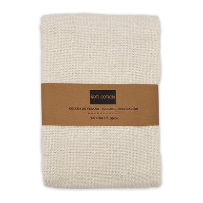 Jazmin 100% Cotton Multiuse Throw, Soft Pink