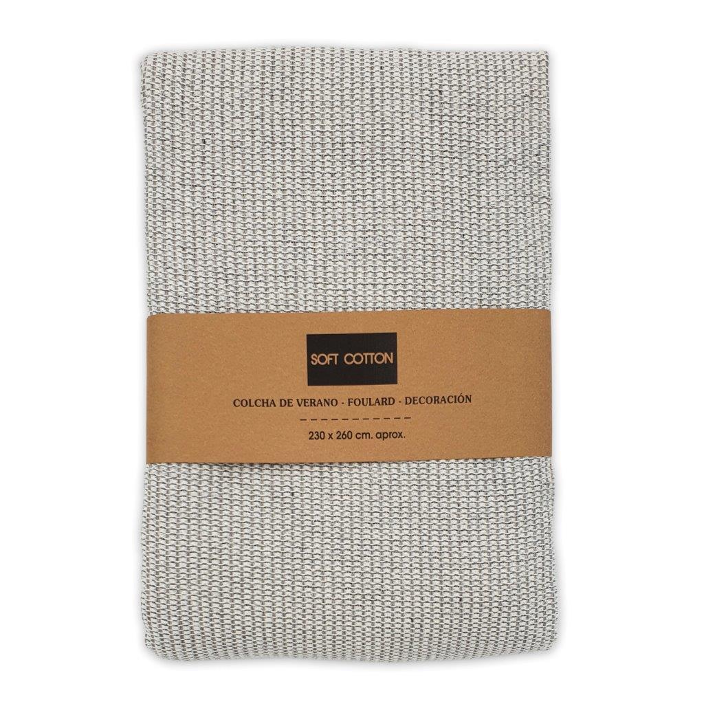 Jazmin 100% Cotton Multiuse Throw, Soft Pink