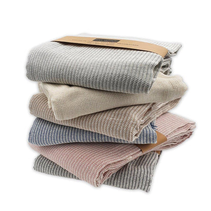 Jazmin 100% Cotton Multiuse Throw, Soft Pink
