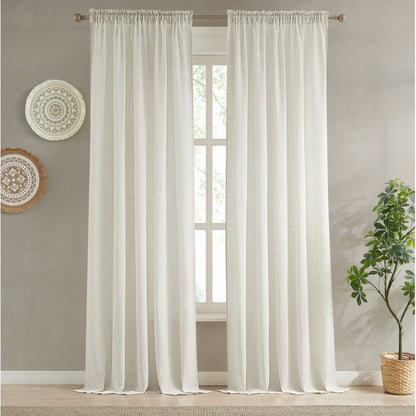 Boho Linen style Multi headed Voile Panel