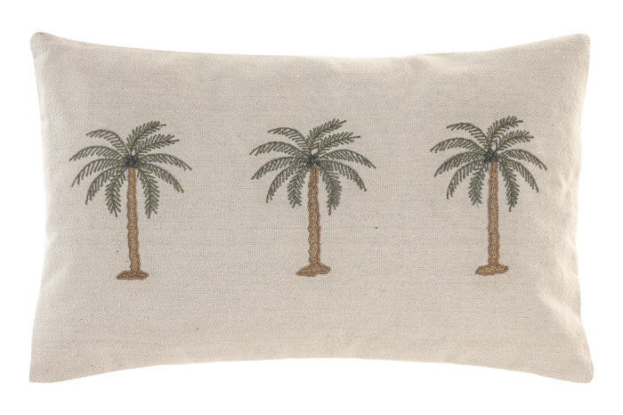 Palms Hand Embroidered Cotton Cushion Collection