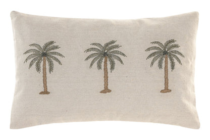 Palms Hand Embroidered Cotton Cushion Collection