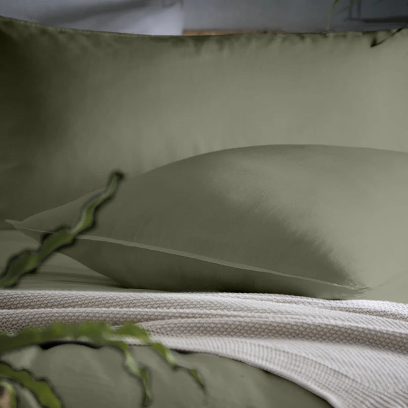 Cassie 100 % Cotton Stonewash Duvet Set Khaki