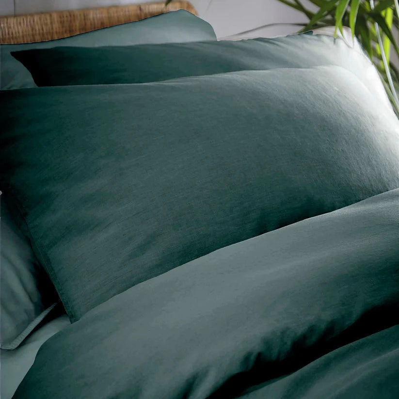 Cassie 100 % Cotton Stonewash Duvet Set Teal