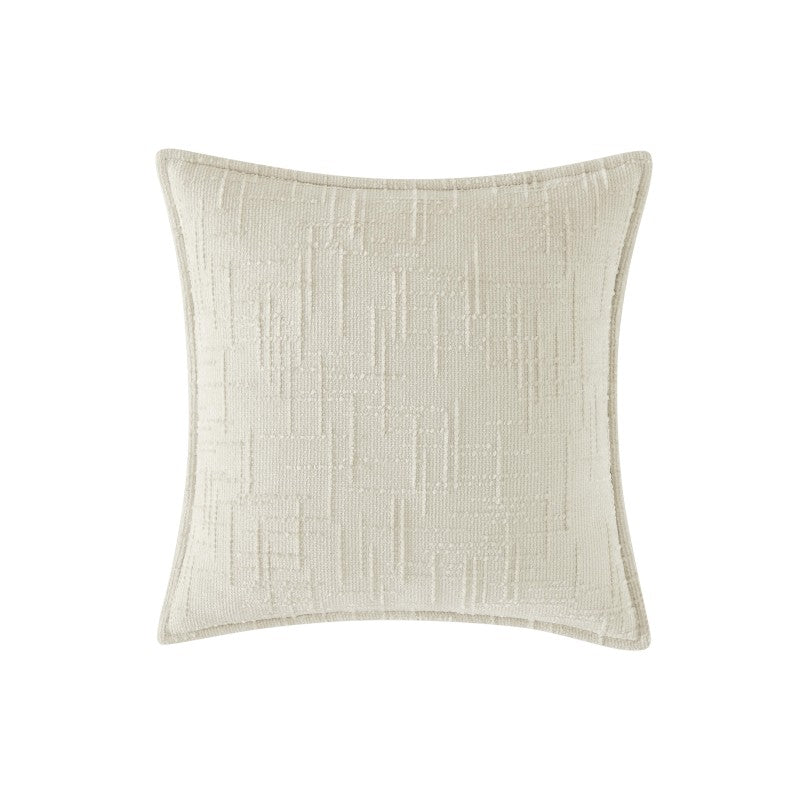 Chenille Tweed Complete  Cushion - Natural