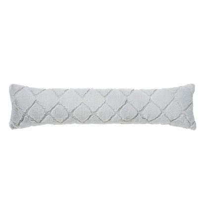 Cosy Diamond Fur Draught Excluder, Silver