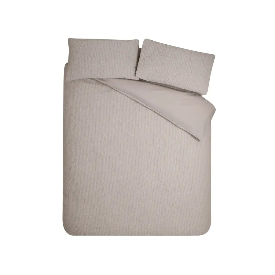 Crinkle Seersucker Duvet Set - Natural