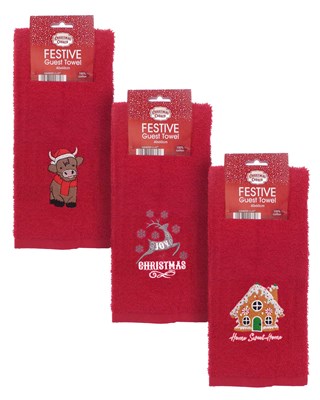 Festive Guest Towels - Assorted