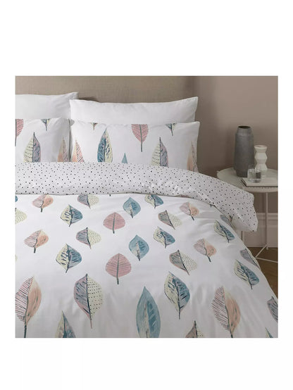 Skandi Leaf Duvet Set, Multi