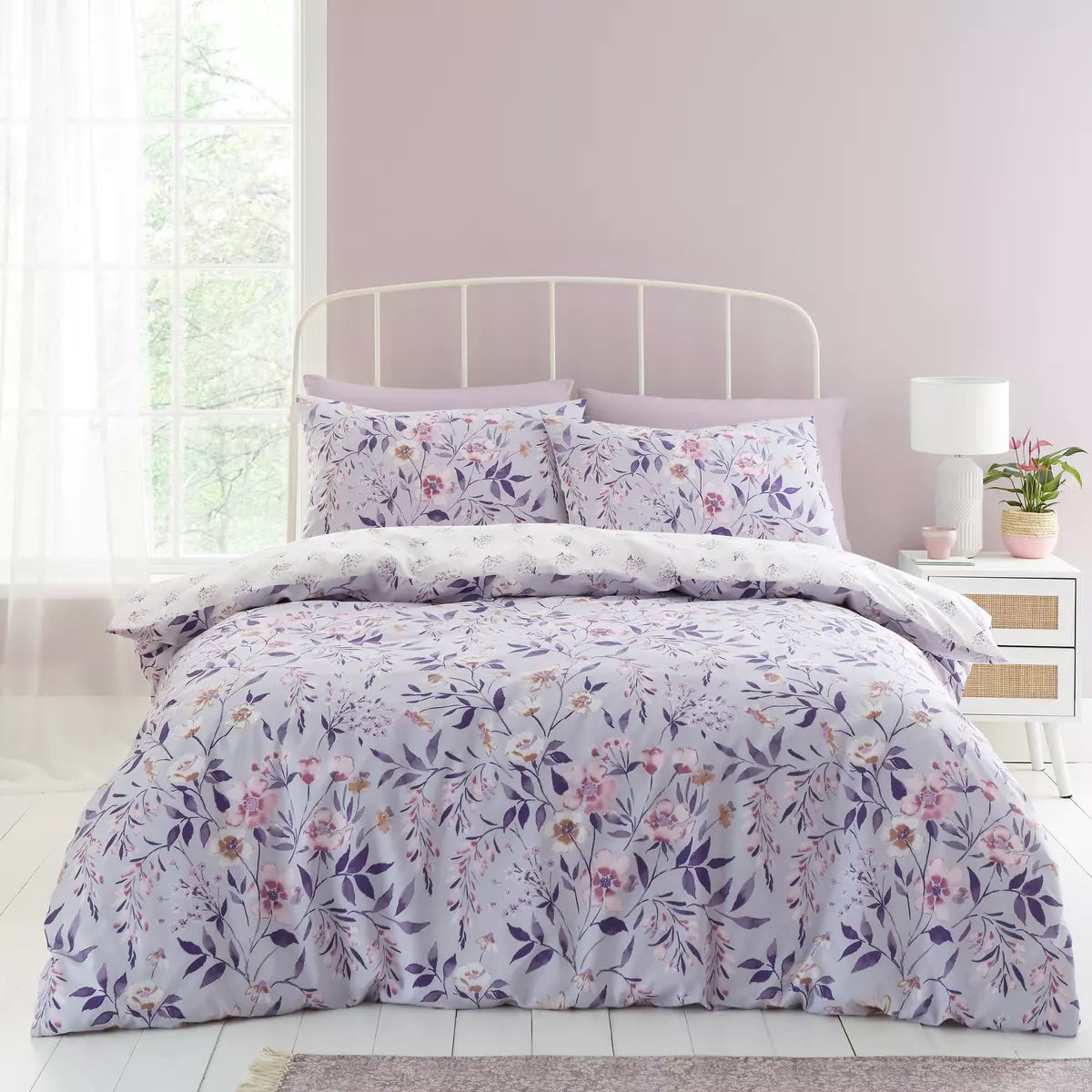 Isabella Floral Reversible Duvet Set