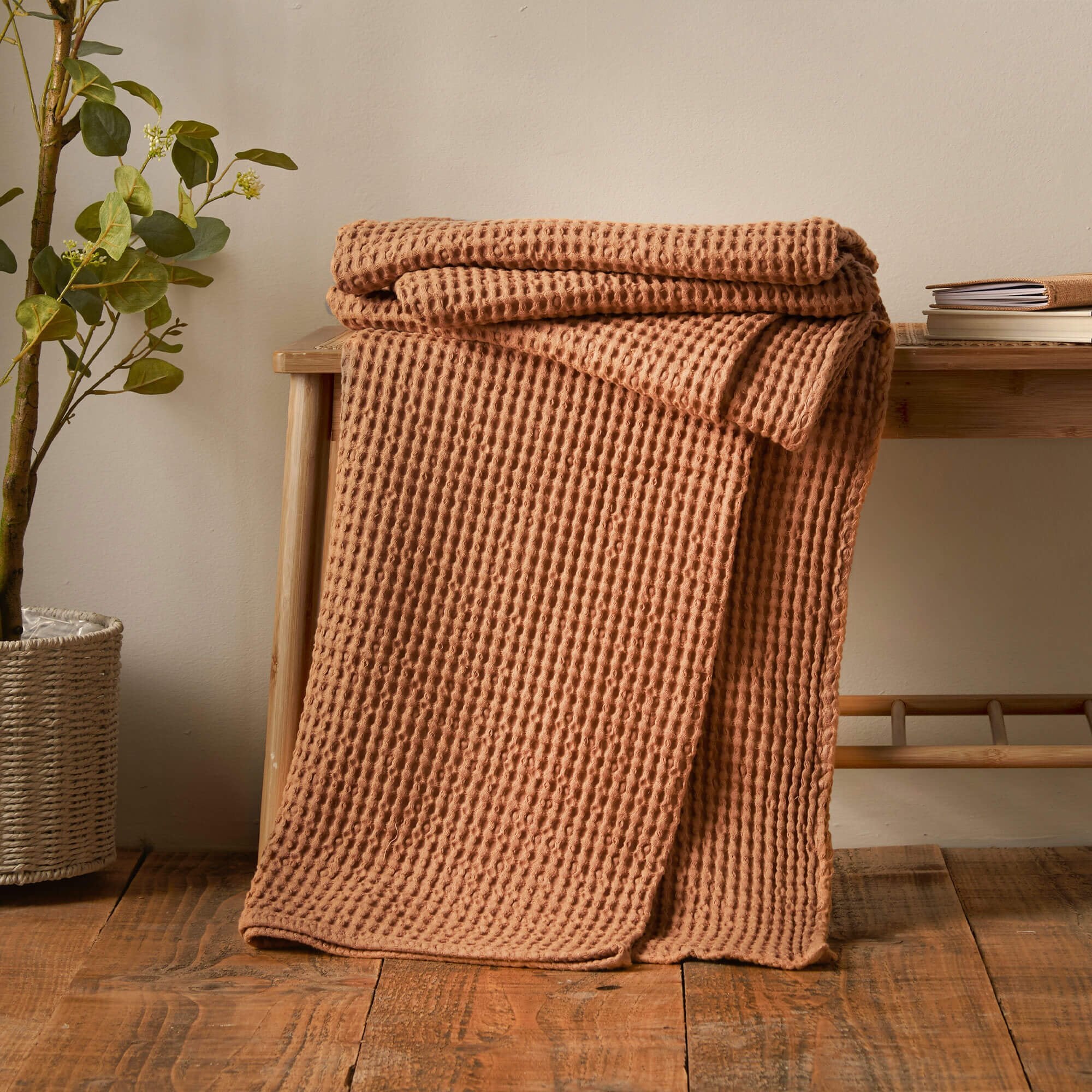 Jaipur Waffle Cotton Throws - Assorted Colours