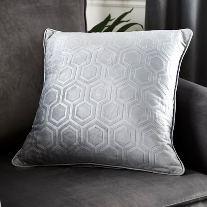 Jasper Eyelet Curtains, Silver LAST UNITS