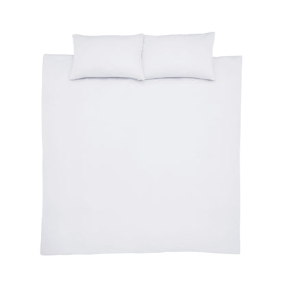 Catherine Lansfield So Soft Jersey Duvet Set, White FINAL CLEARANCE