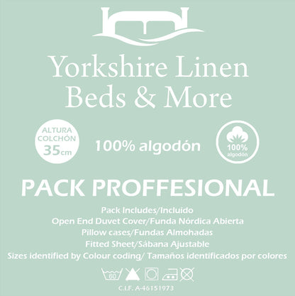 Pack Professional Bedding Sets, 100% Cotton