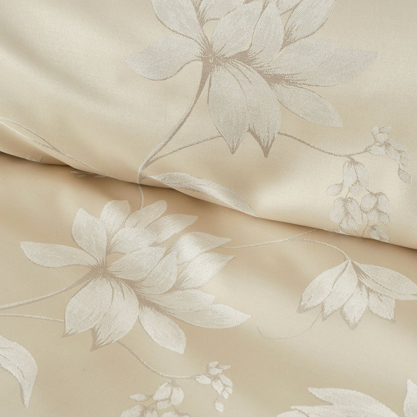 Lilly Jacquard Duvet Set- Champagne