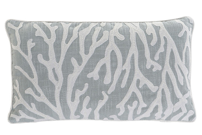 Beach Vibes Cushion  - Linen Coral Boudoir Blue