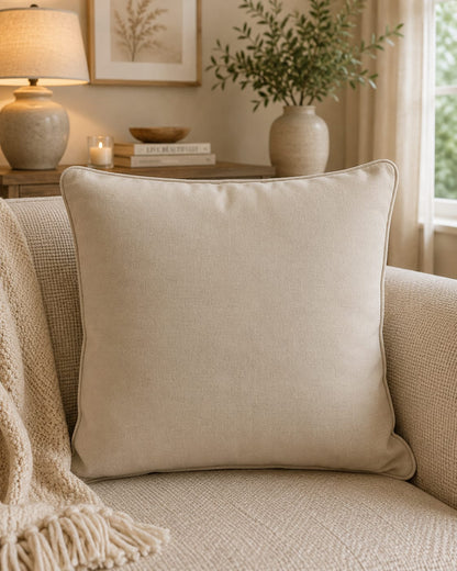 Linen Jungle Cushion - Spice