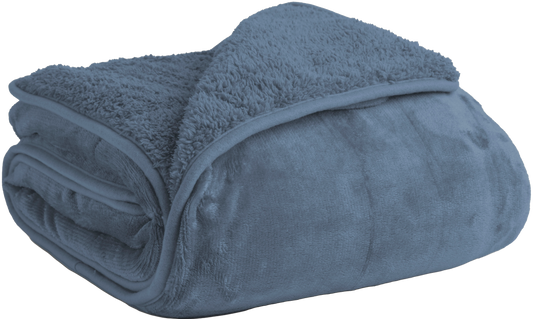 Value Supersoft Sherpa Fleece - Blue