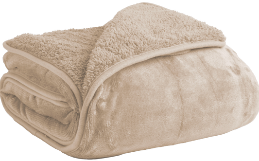 Value Supersoft Sherpa Fleece - Beige