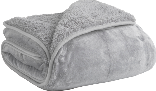 Value Supersoft Sherpa Fleece - Silver