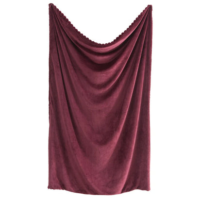 Morris Burgundy Cushion & Throw