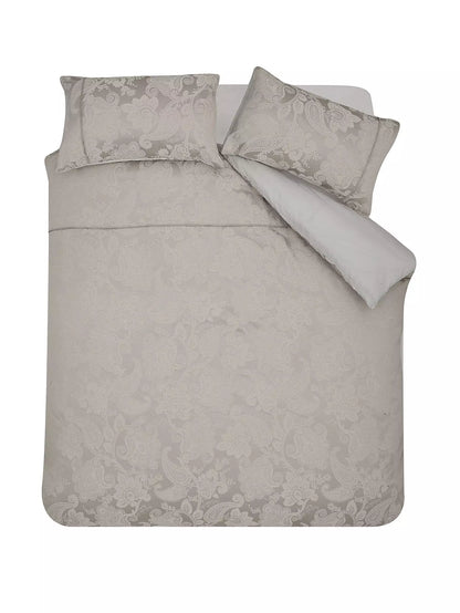 Catherine Lansfield Opulent Jacquard Duvet Set- Champagne