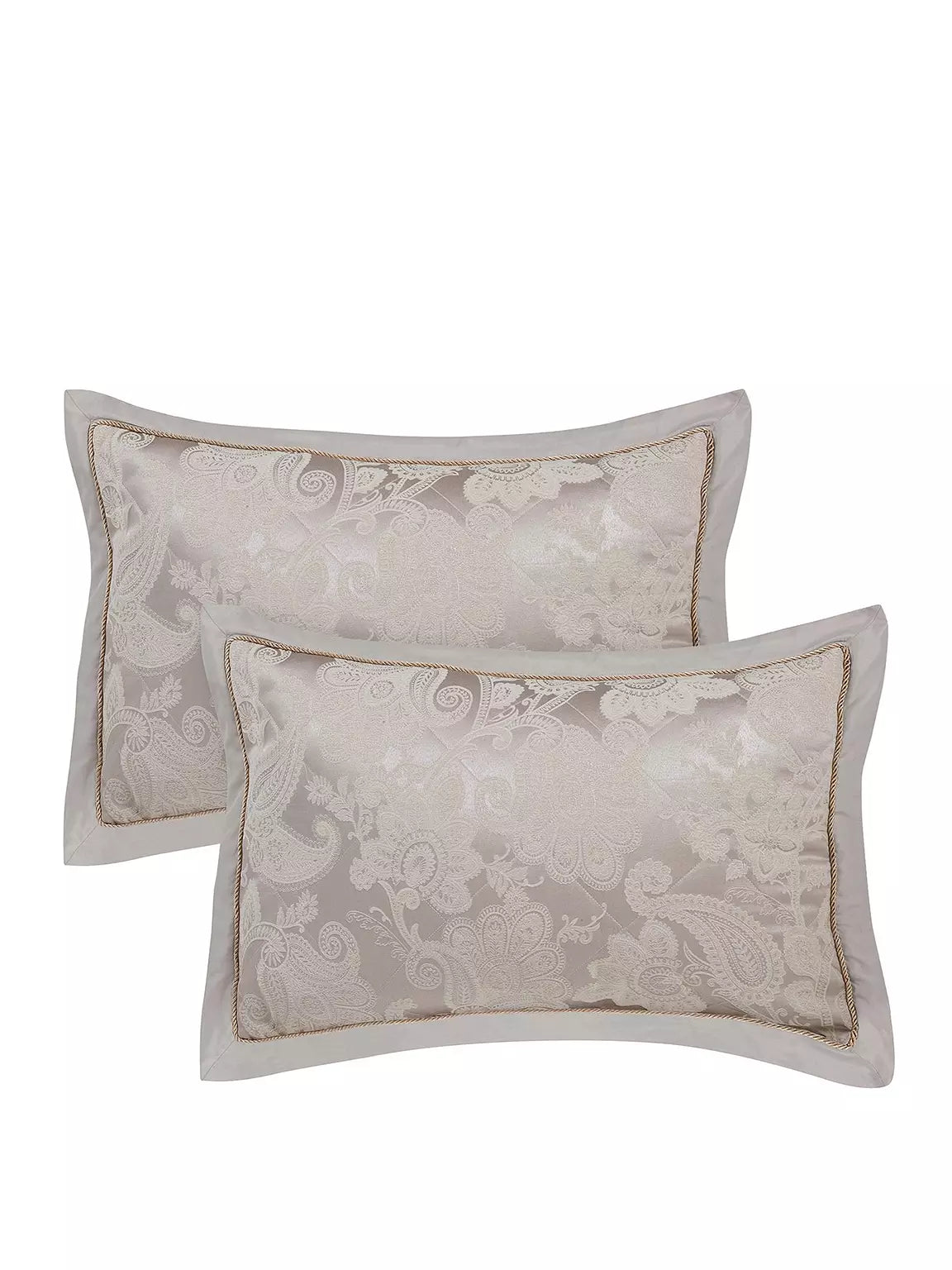 Catherine Lansfield Opulent Jacquard Duvet Set- Champagne