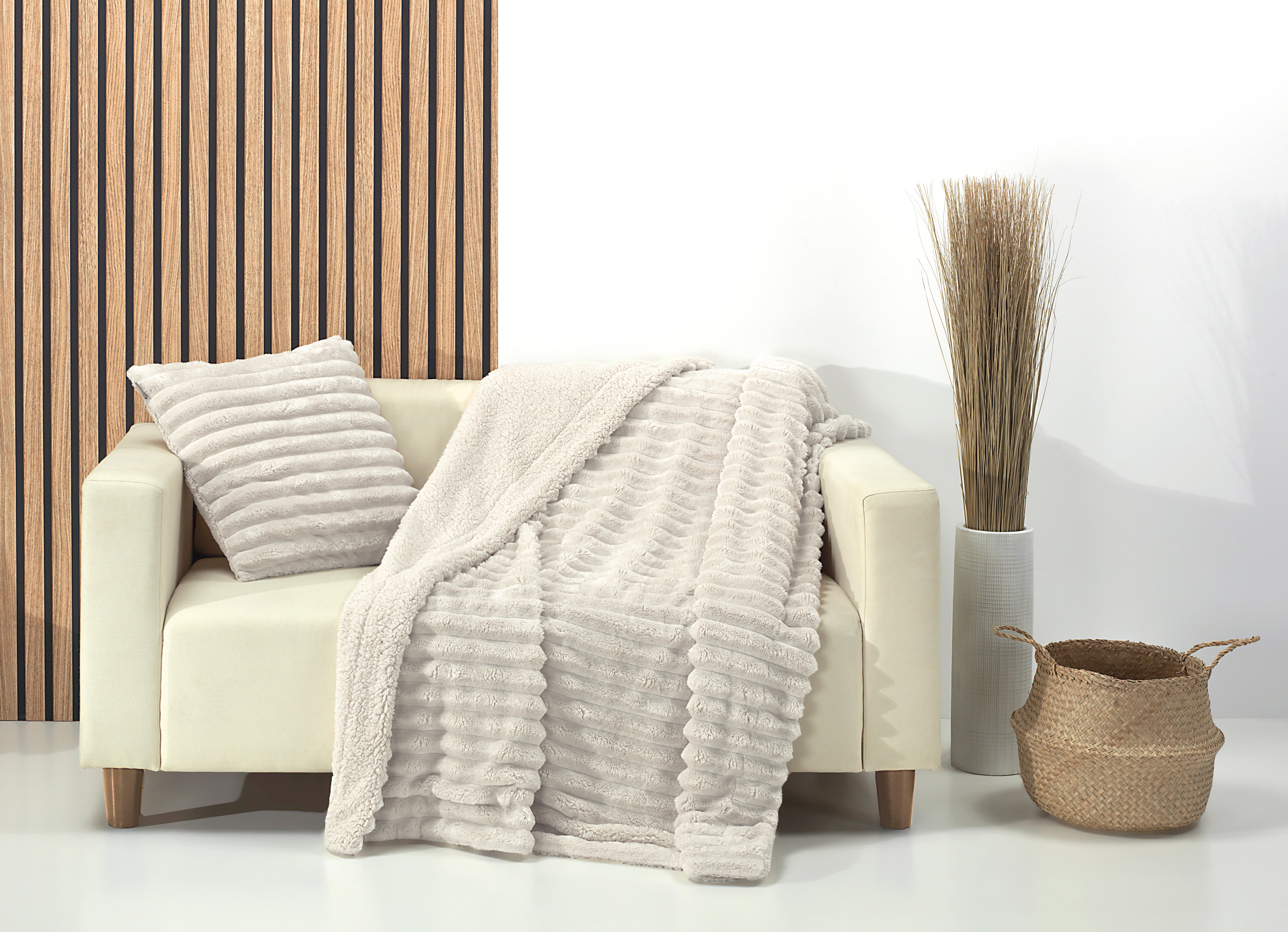Rabbit Sherpa Throws - Natural
