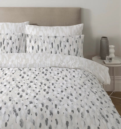 Rain Duvet Set, Grey