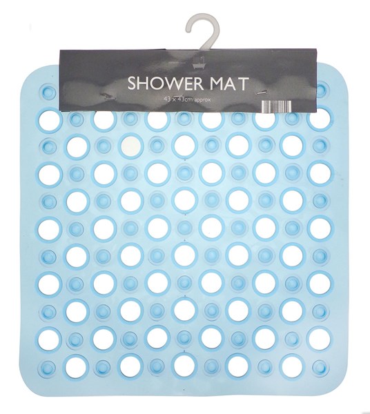 Retro Transparent Non- Slip Shower Mats - Assorted