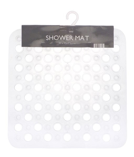 Retro Transparent Non- Slip Shower Mats - Assorted