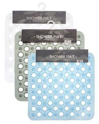 Retro Transparent Non- Slip Shower Mats - Assorted