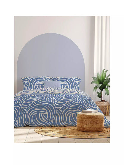 Sophie Waves Duvet Set, Blue