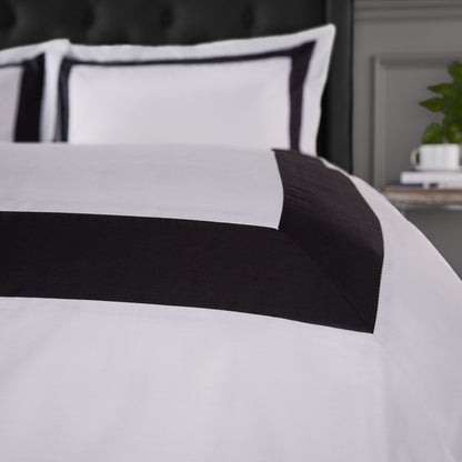 Tailored 100% Cotton Duvet Set - Black Detail . New Lower Price !