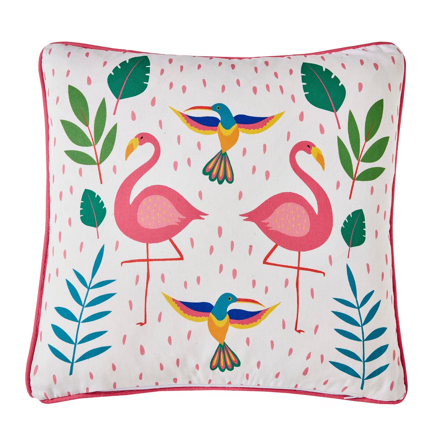 Flamingo Fun Indoor/Outdoor Reversible Cushion