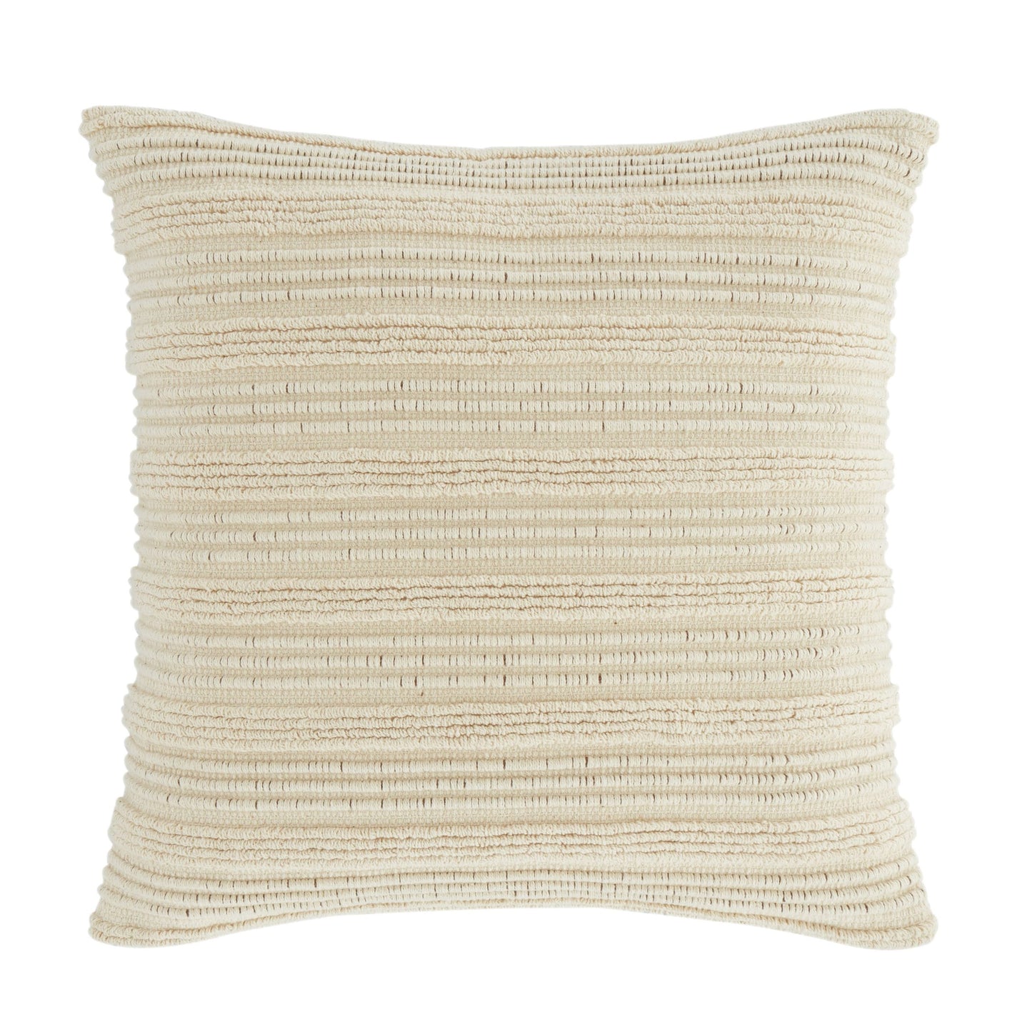 Tufted Stripe Cushions, Natural