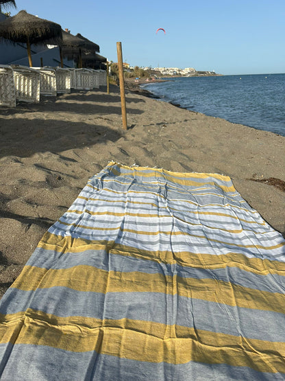 Cotton Rich Beach Blankets, Assorted Colours - Special Offer