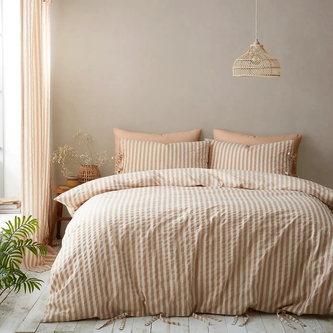 Zanzibar Cotton Rich Duvet Set - Clay